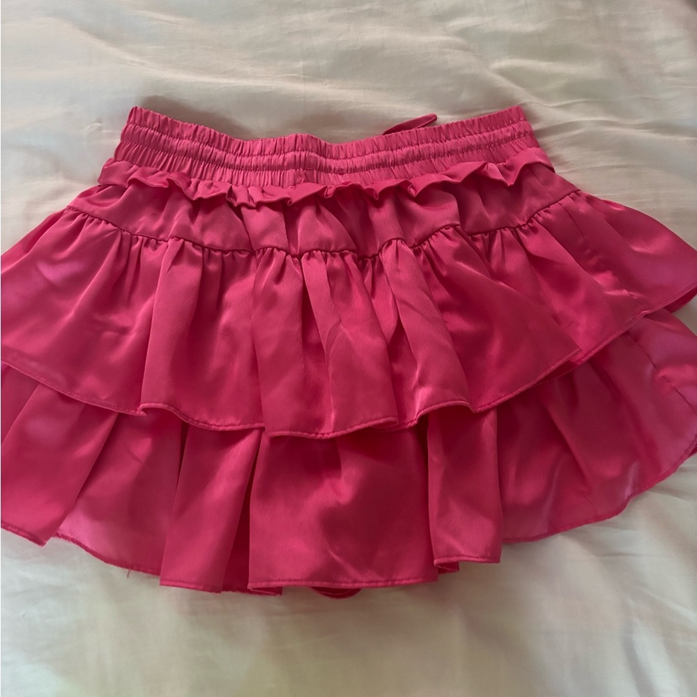 Triple Threads Pink ruffle skort - Picture 2 of 3